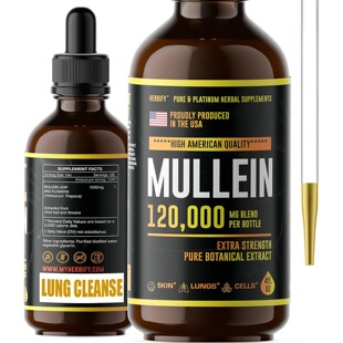 美国HERBIFY Mullein Drops Lung Cleanse Mullein Leaf