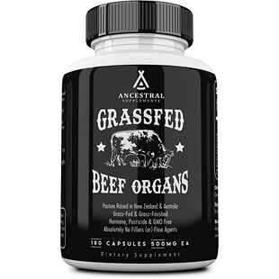 美国代购Ancestral Supplements Grass Fed Beef Organs