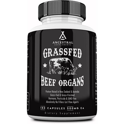 美国代购Ancestral Supplements Grass Fed Beef Organs