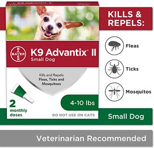 Flea Tick 美国代购 Small Advantix Prevention Dogs
