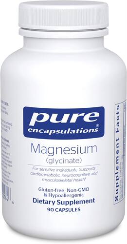 美国代购Pure Encapsulations Magnesium (Glycinate) - Suppleme