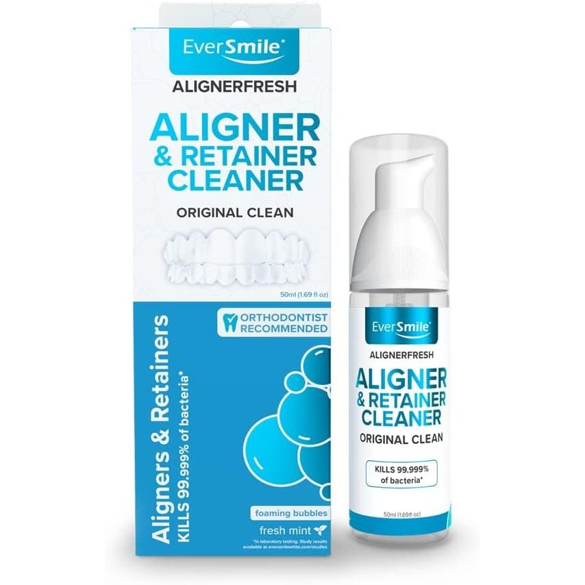 美国代购WhiteFoam Clear Retainer Cleaner - Works On Invisali