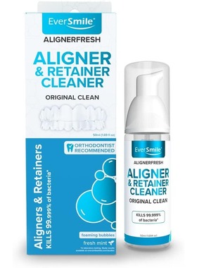 美国代购WhiteFoam Clear Retainer Cleaner - Works On Invisali