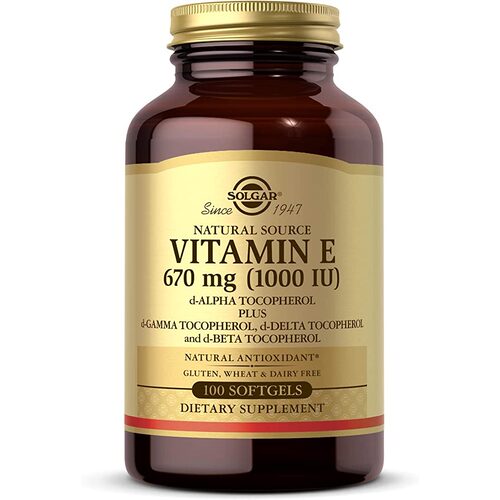 美国代购Solgar VitaminE670mg1000IU 100Mixeda