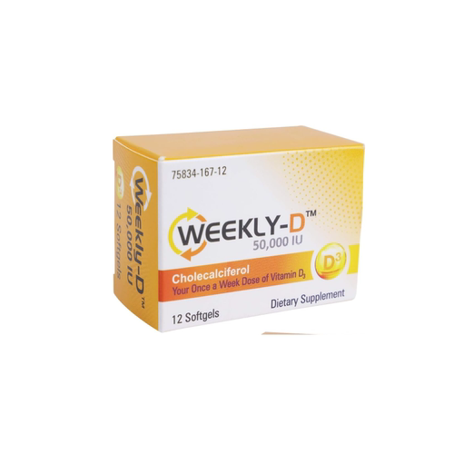 美国代购Nivagen Weekly-D Vitamin D3 50,000IU Cholecalciferol