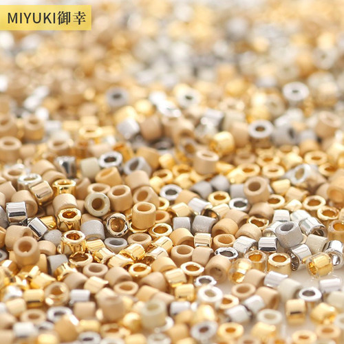 进口金银色古董珠御幸玻璃1.6mm