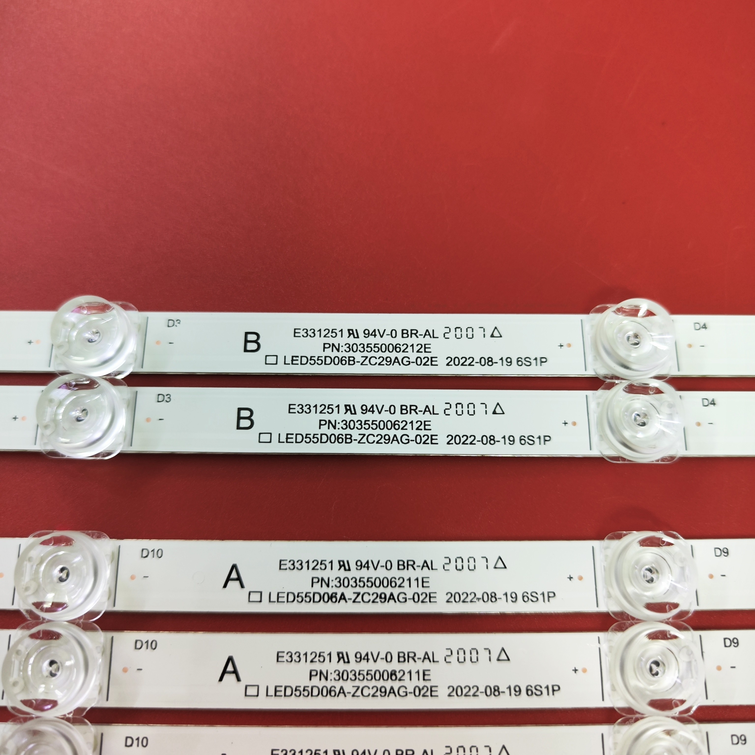 适用于海尔55T51 55V81灯条30355006205/6 LED55D06B-ZC29AG-02E