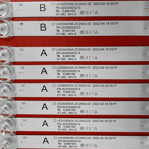 适用于风行55S1灯条JVC LT-55MCF780灯条LED55D05A-ZC29AG-02T背