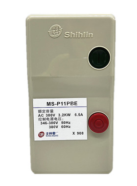 磁力开关启动器MS-P11PBE 9A 11A 18A 8A13A 380V 220V 6.5 3.2KW