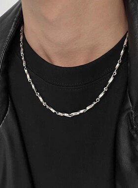 莫比乌斯钛钢项链男女不掉色冷淡风嘻哈个性锁骨链轻奢链子送男友
