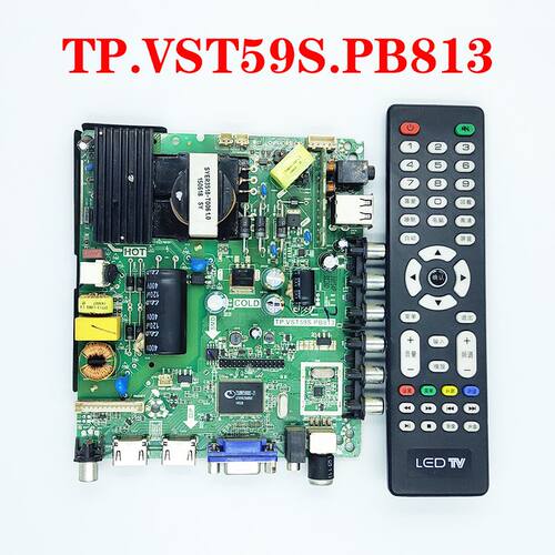 原装液晶电视三合一主板TP.VST59S.PB813 配遥控器
