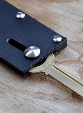 首创素彩轩手作牛皮钥匙包真皮钥匙收纳包创意钥匙包单支小钥匙