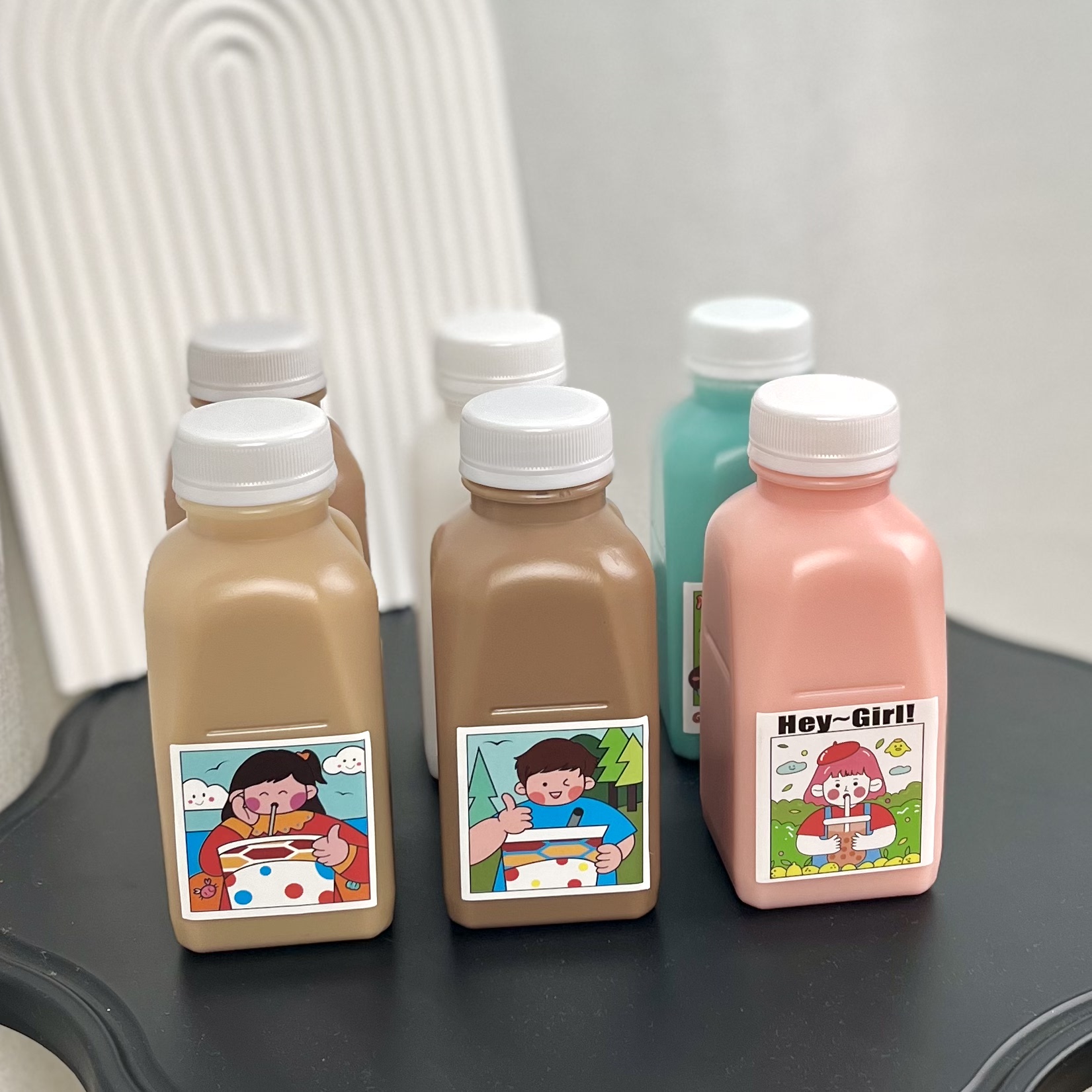 320ml网红加厚罐罐奶茶杯塑杯