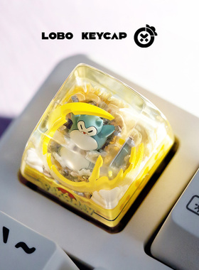 宝可梦皮卡丘个性键帽机械键盘帽单个可爱树脂滴胶客制化ESC