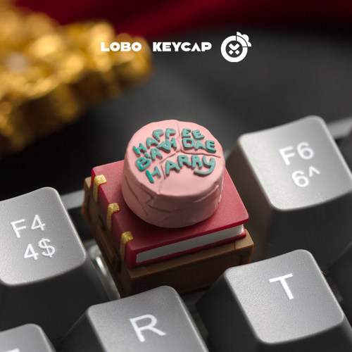 哈利波特蛋糕可旋转键帽单个树脂机械键盘帽个性客制化ESC礼物