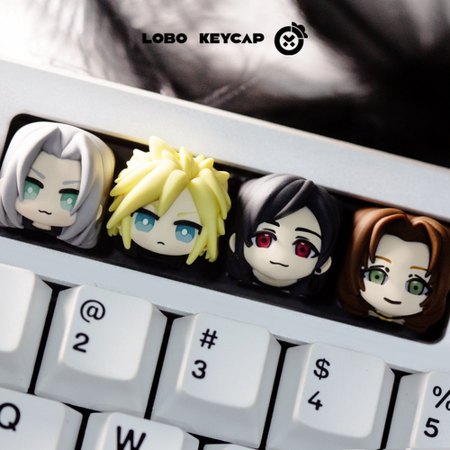 最终幻想7键帽克劳德萨菲罗斯个性树脂机械键盘单颗二次元键帽ESC