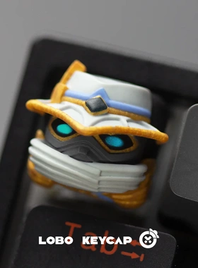 无畏契约键帽零保安盖可星维斯主题个性设计树脂艺术键帽ESC