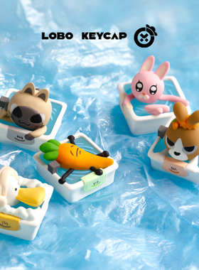 暹罗厘普可爱透光个性键帽单个创意机械键盘帽树脂客制化ESC礼物