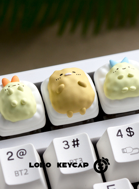 角落生物可爱键帽单个性创意树脂机械键盘帽客制化可替换ESC礼物