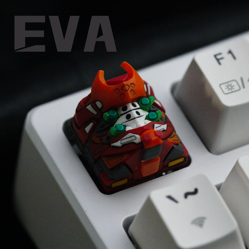 EVA高达键帽二号机个性透光键帽客制化树脂机械键盘帽ESC礼物
