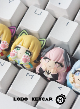 蔚蓝档案！个性键帽单个树脂可爱创意机械键盘帽客制化ESC礼物