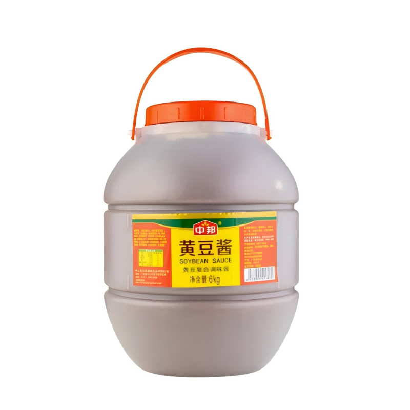 中邦黄豆酱6kg实惠装豆瓣酱烧烤沾酱调料拌饭拌面酱蘸酱麻辣