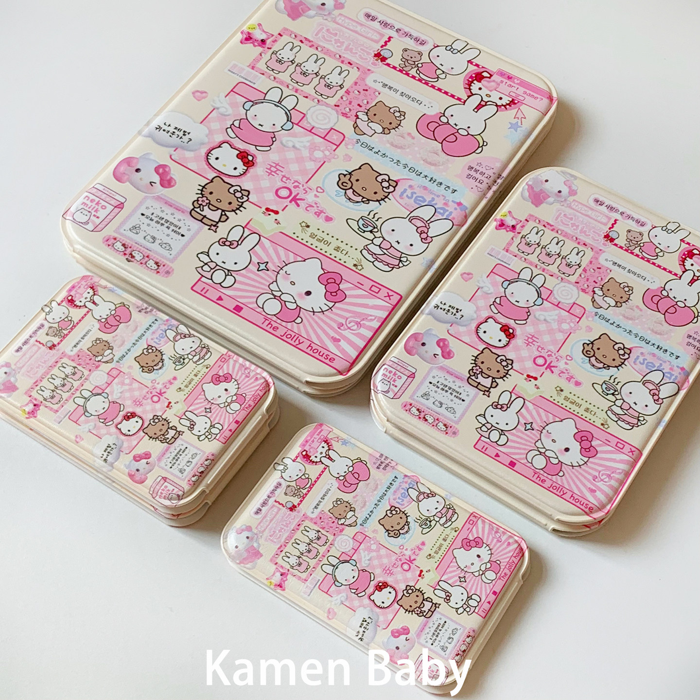 可爱卡通镜子化妆镜女高颜值便携