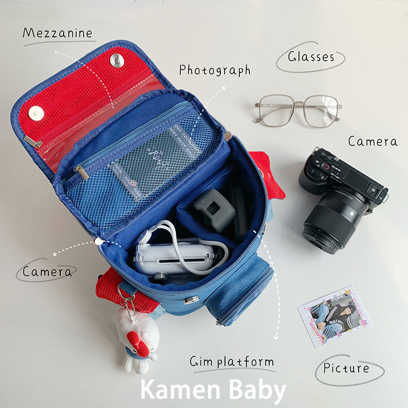 原创可爱相机包佳能r50保护套富士索尼数码手提收纳包便携斜挎包