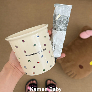ins风家用刷牙杯漱口杯高颜值卫生间陶瓷牙缸杯子情侣一对洗漱杯
