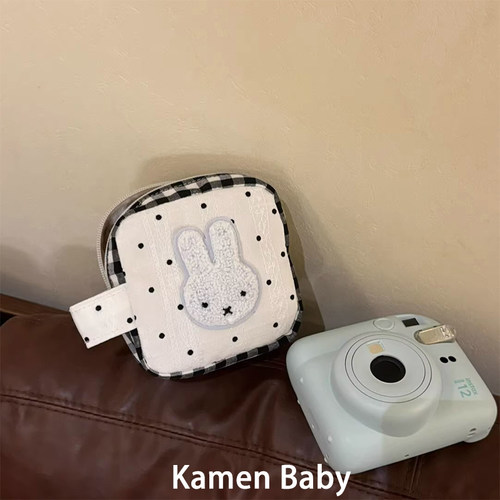 可爱小白兔拍立得收纳包女便携