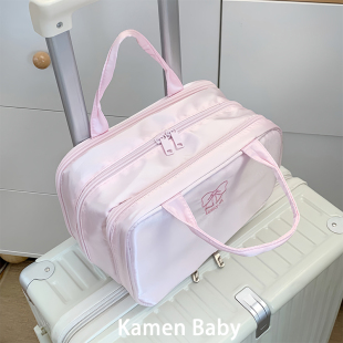 可套拉杆箱上的化妆包！便携大容量手提化妆品收纳包旅行洗漱包女