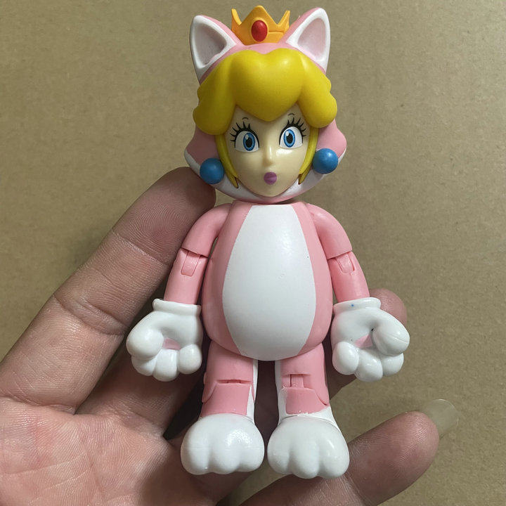 正版散货 超级玛丽 马里奥 碧琪公主 手办摆件超可动关节玩具礼物