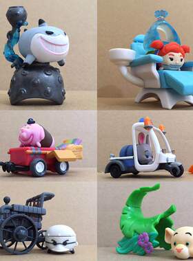 正版散货tsum tsum 硬坨公仔叠叠乐场景系列9 软坨治愈系摆件