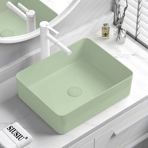 绿色个性陶瓷台上洗手盆