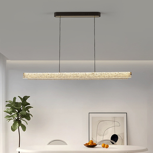 2025年新款高级感创意个性艺术现代简约茶室餐桌一字长条餐厅吊灯
