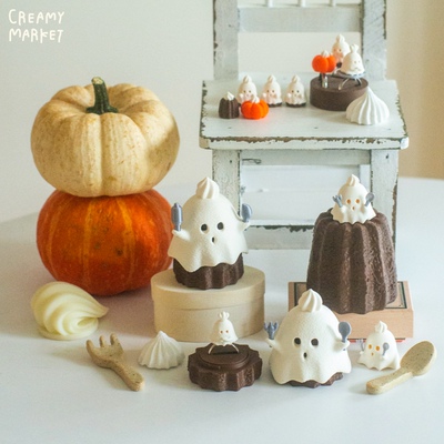 CreamyMarket一朵奶油原创可露丽奶油小狗首饰收纳罐