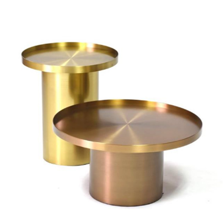 designer Luxury gold color Corner table Side Table Modern simplicity Brushed stainless steel brass electroplatein the Residential furniture , Categories , Tea table  category - from Buy2taobao.com to provide professional Taobao agent buy service