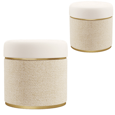 圆形三角茶几凳子两用轻奢极简