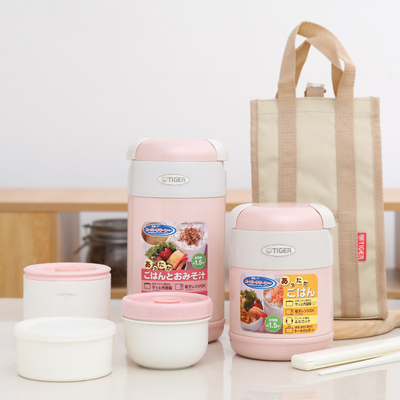 Tiger虎牌不锈钢保温饭盒便携保温桶儿童饭盒LWR-A092日本进口