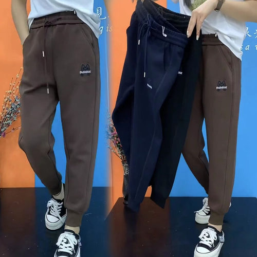 松紧腰休闲显瘦长裤遮肉卫裤