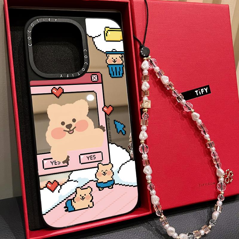 CASE联名Young Forest柿子椒熊快乐假期适用iphone16手机壳15promax苹果14pro镜面MagSafe磁吸13卡通12可爱
