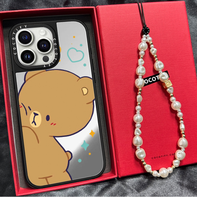 C家孙颖莎同款情侣小熊新壳体CASE适用iPhone苹果14promax手机壳15plus/16个性12创意13磁吸华强北明星同款