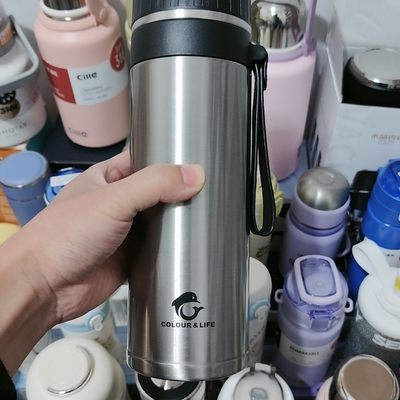 钢本色泡茶倒水手提800毫升