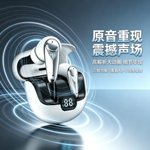 anc降噪蓝牙耳机2.4g闪连长续航音乐重低音电竞低延迟送usb转接头