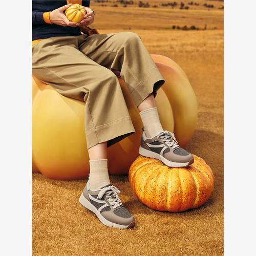 Pansy盼喜日本女鞋轻便百搭小蛮腰休闲运动鞋2025年秋季新款4258