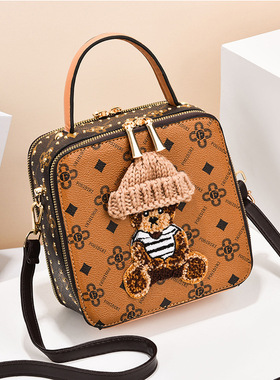 无注册商标无品牌新款时尚女士包袋女包斜挎包 绿色 包小 黄色