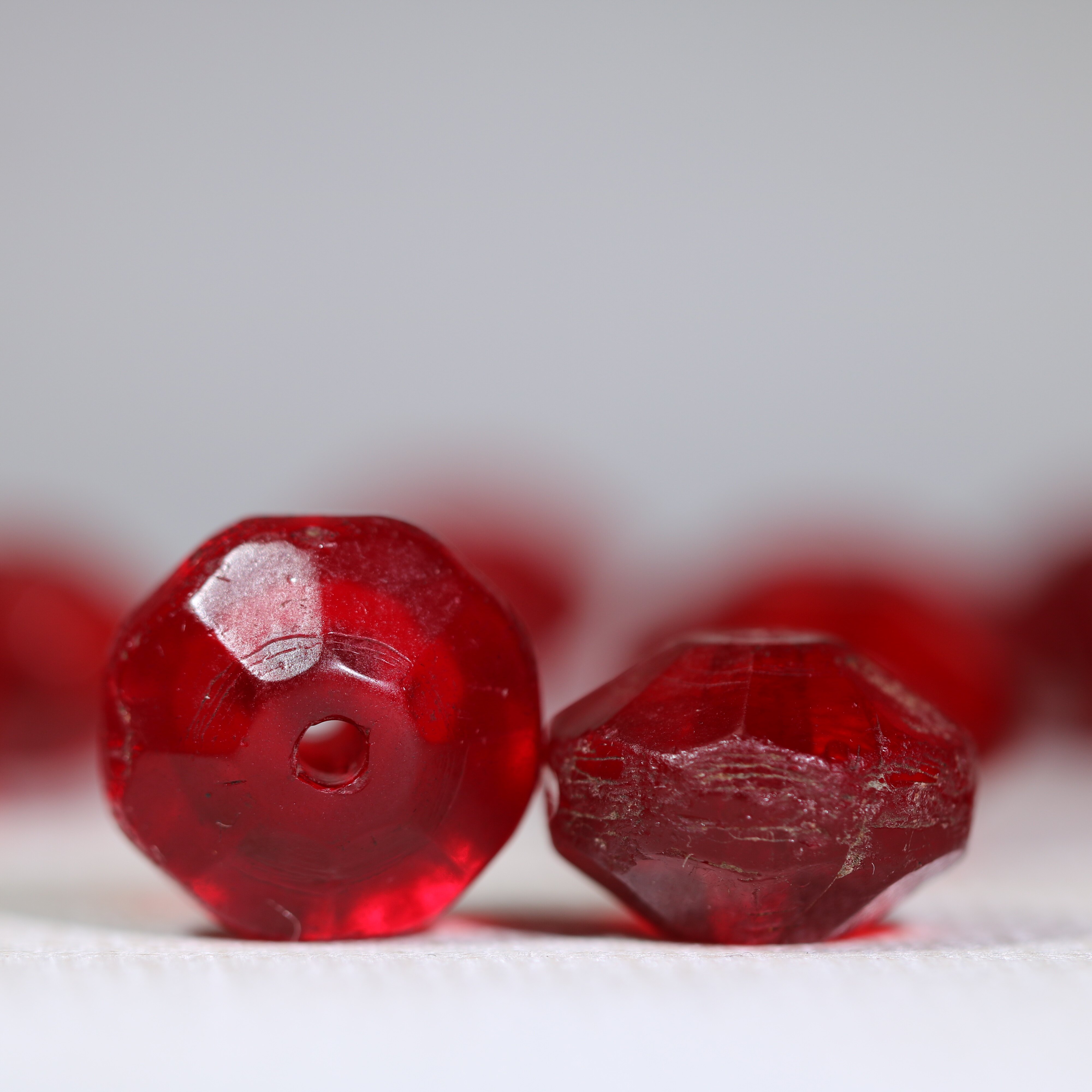 捷克凡士林飞碟琉璃珠 diy手链项链配珠f13