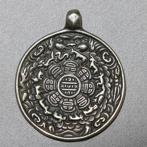 藏传天铁阿呆金刚杵卡子佛珠佛串配饰藏式小元素背云九宫挂件饰品