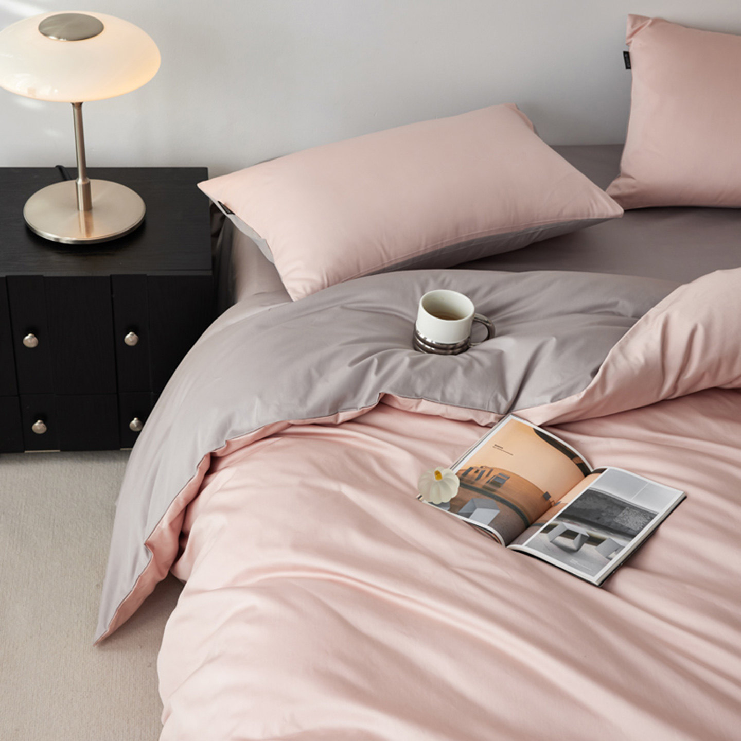 轻奢100S支贡缎长绒棉纯棉四件套