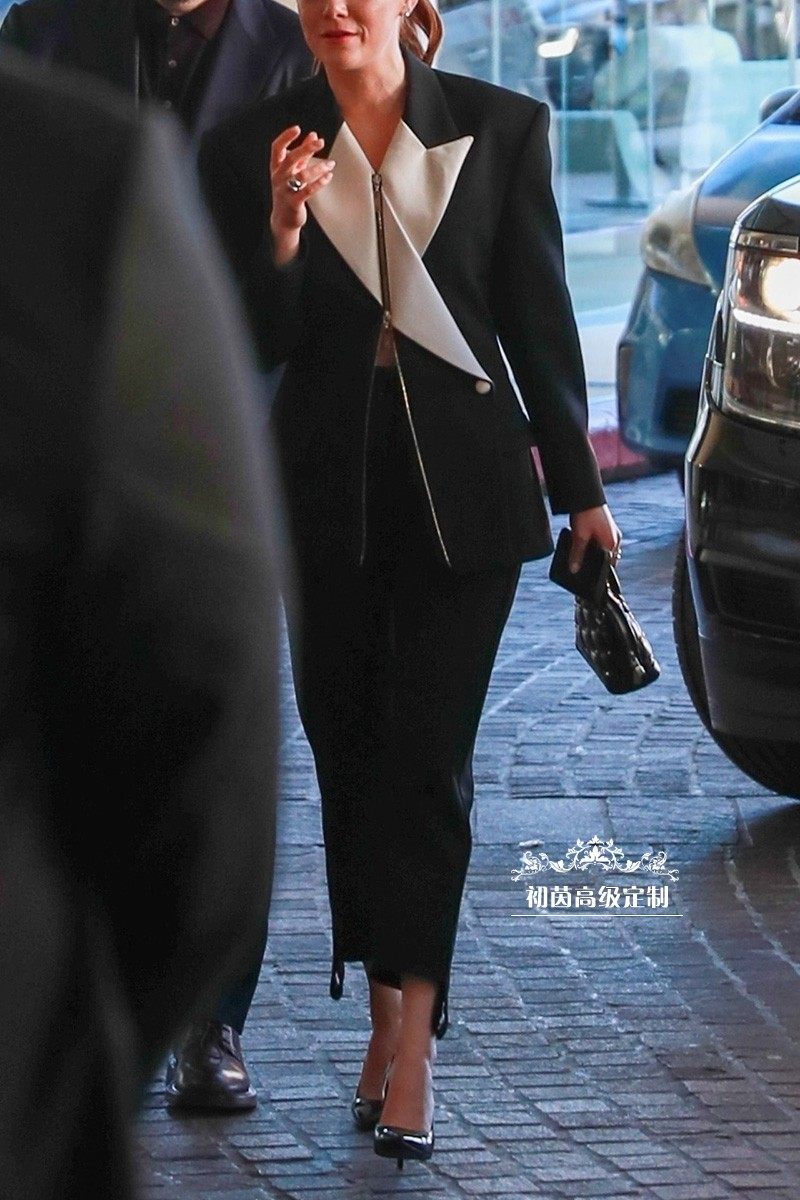 高级定制欧美风女士宽松长袖拉链黑色御姐休闲干练西装西服外套秋